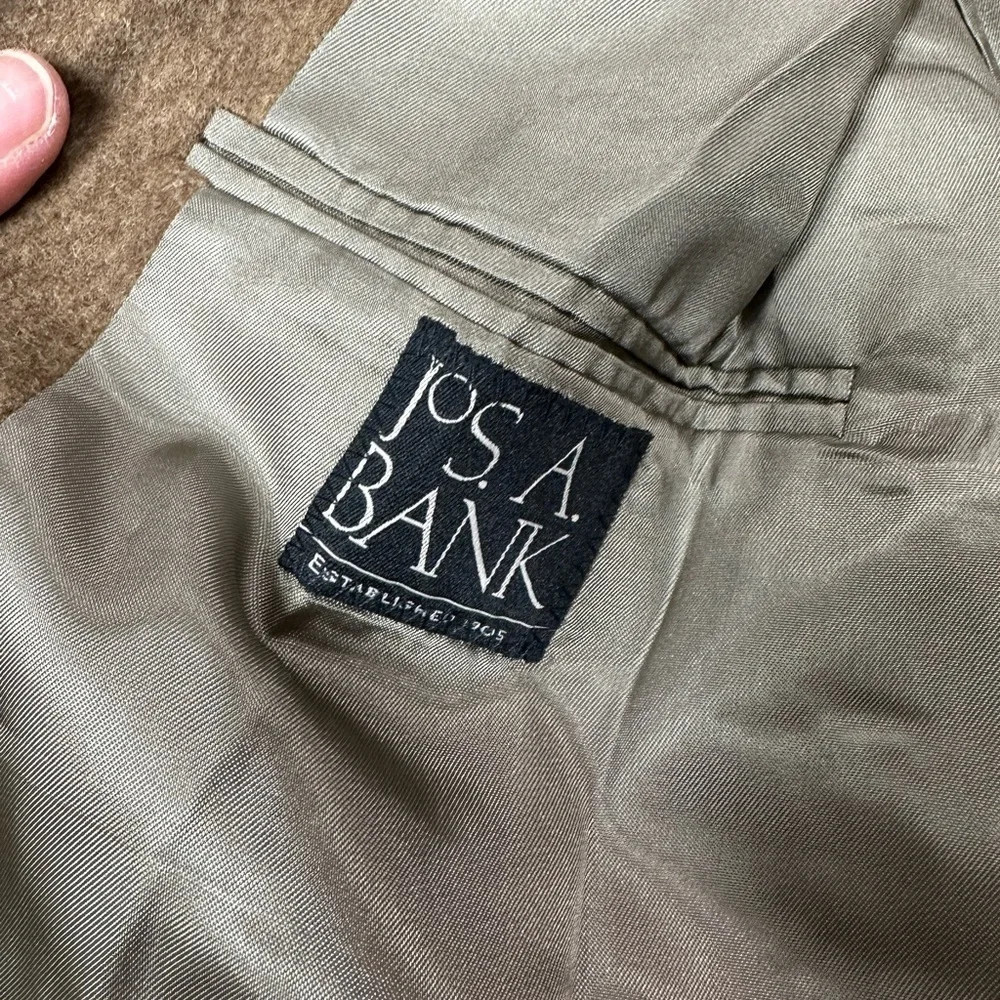 Jos A Bank Regal Camel Hair Sport Coat Blazer brown, sz 42‎ L